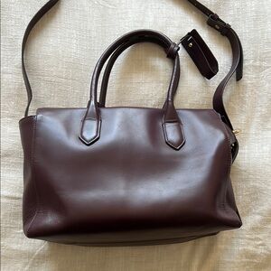 Purple J Crew Harper Satchel